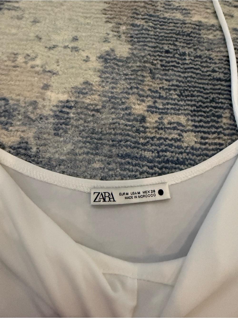 Zara Cream Ruched Spaghetti Strap Tank - Picture 2 of 3